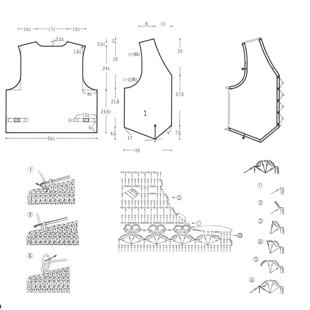 из японского журнала 編んでみようシリーズ