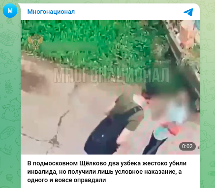    Скриншот: Telegram/"Многонационал"