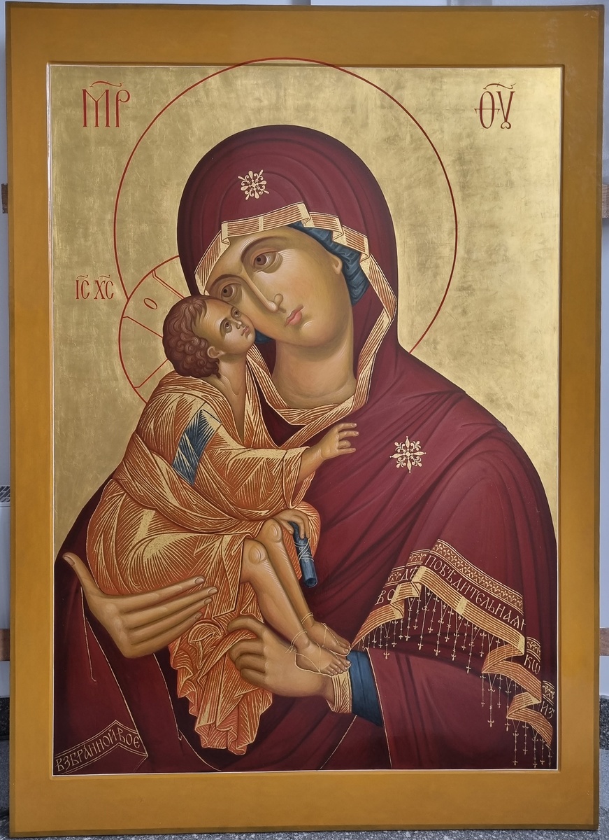 Икона «Богородицы Донская». Московская Иконописная Мастерская. 2025 год. 