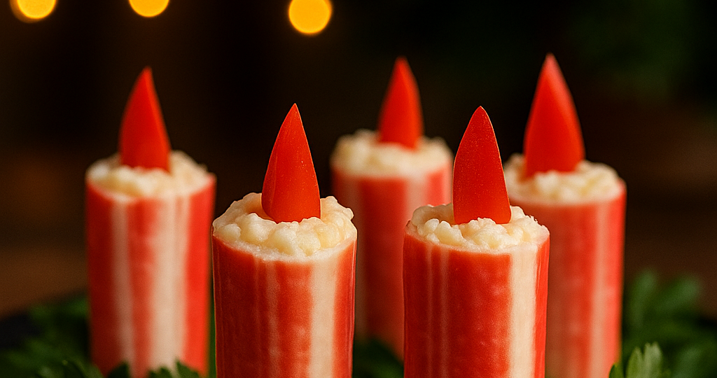 Новогодняя Закуска “Свечи” 🕯 — эффектная, простая и вкусная закуска на Новогодний стол 2026!