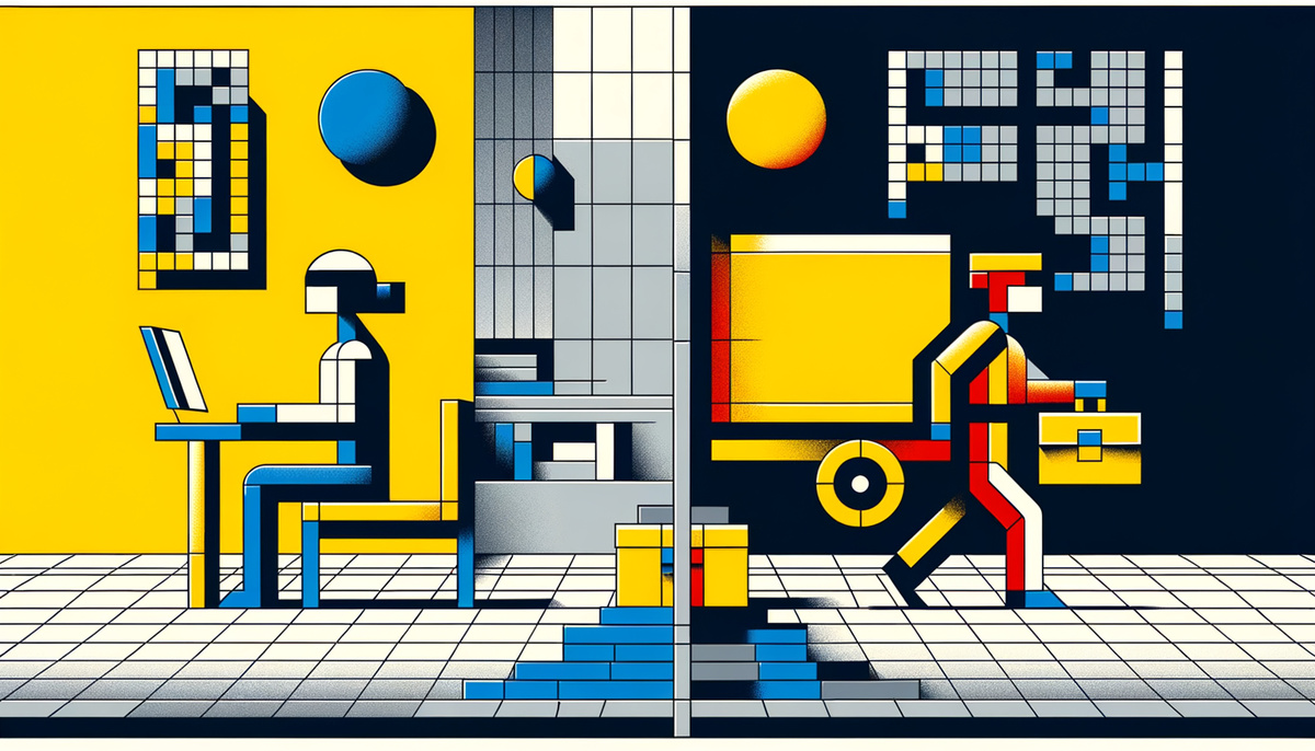 Из офиса в курьеры