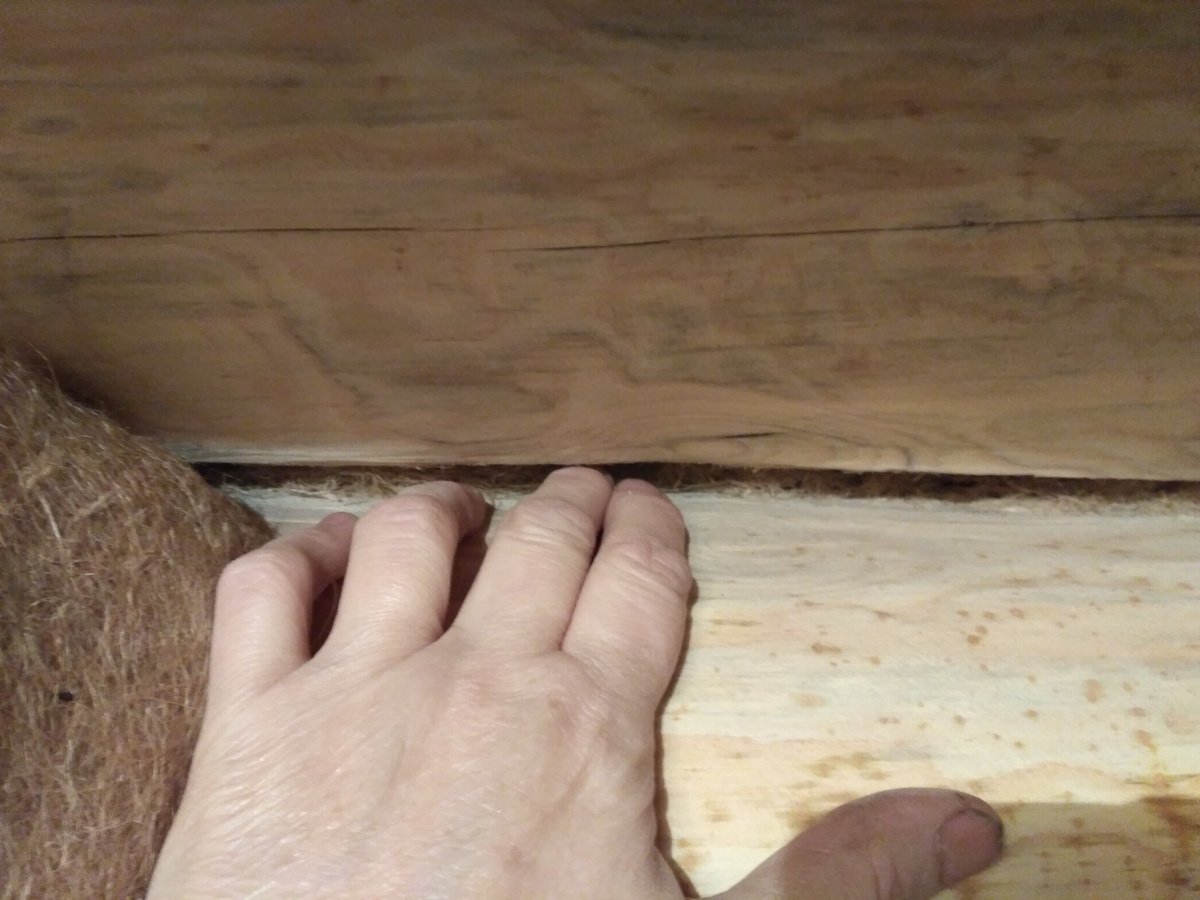 щели между бревнами