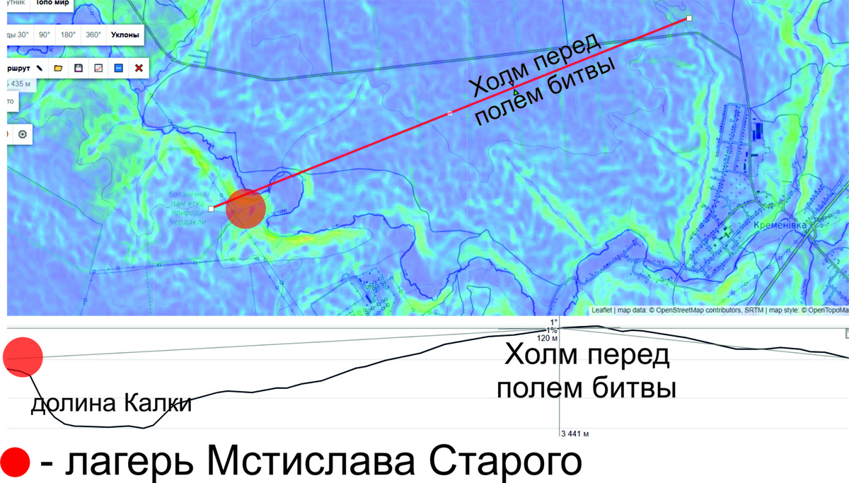 Карта с высотами.