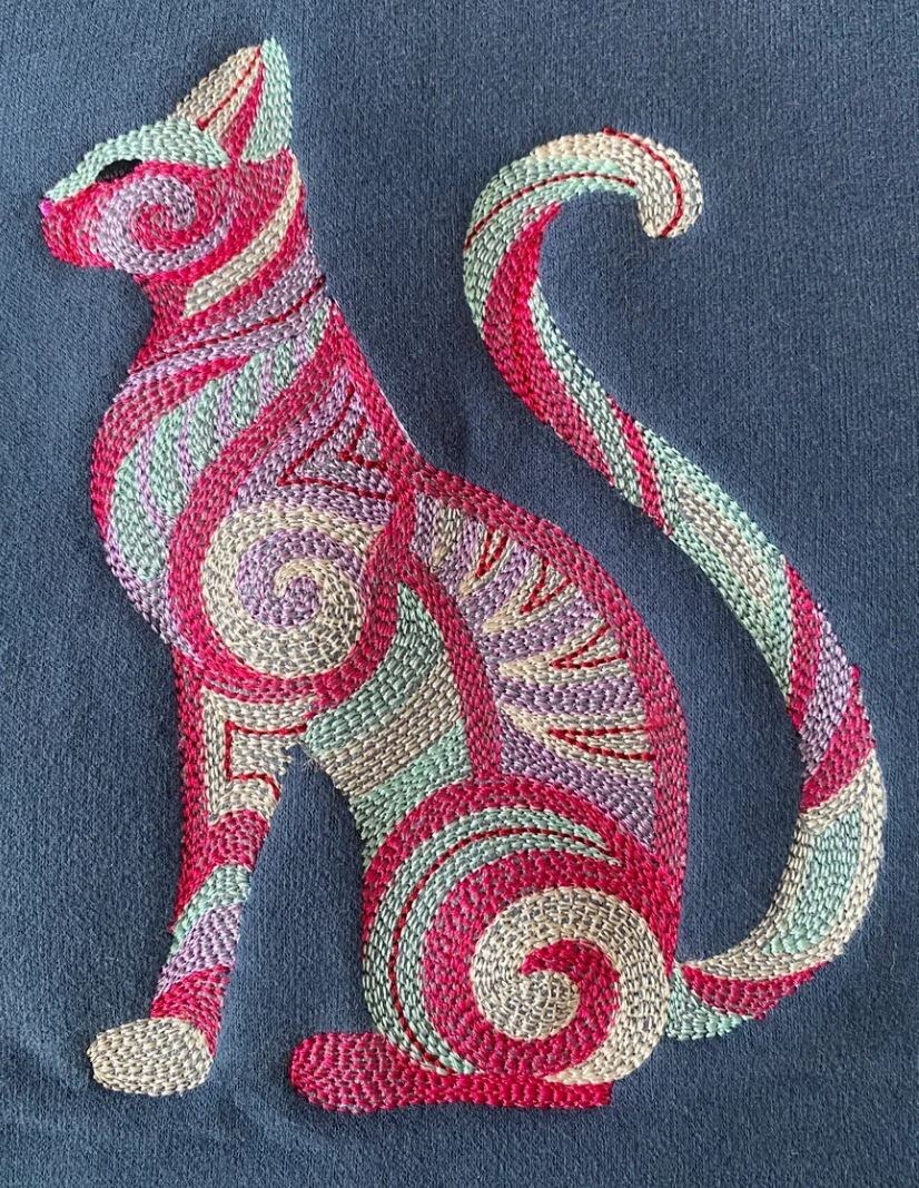 Результат, когда 99% работы сделаны правильно. Вышивка идет точно по плану.