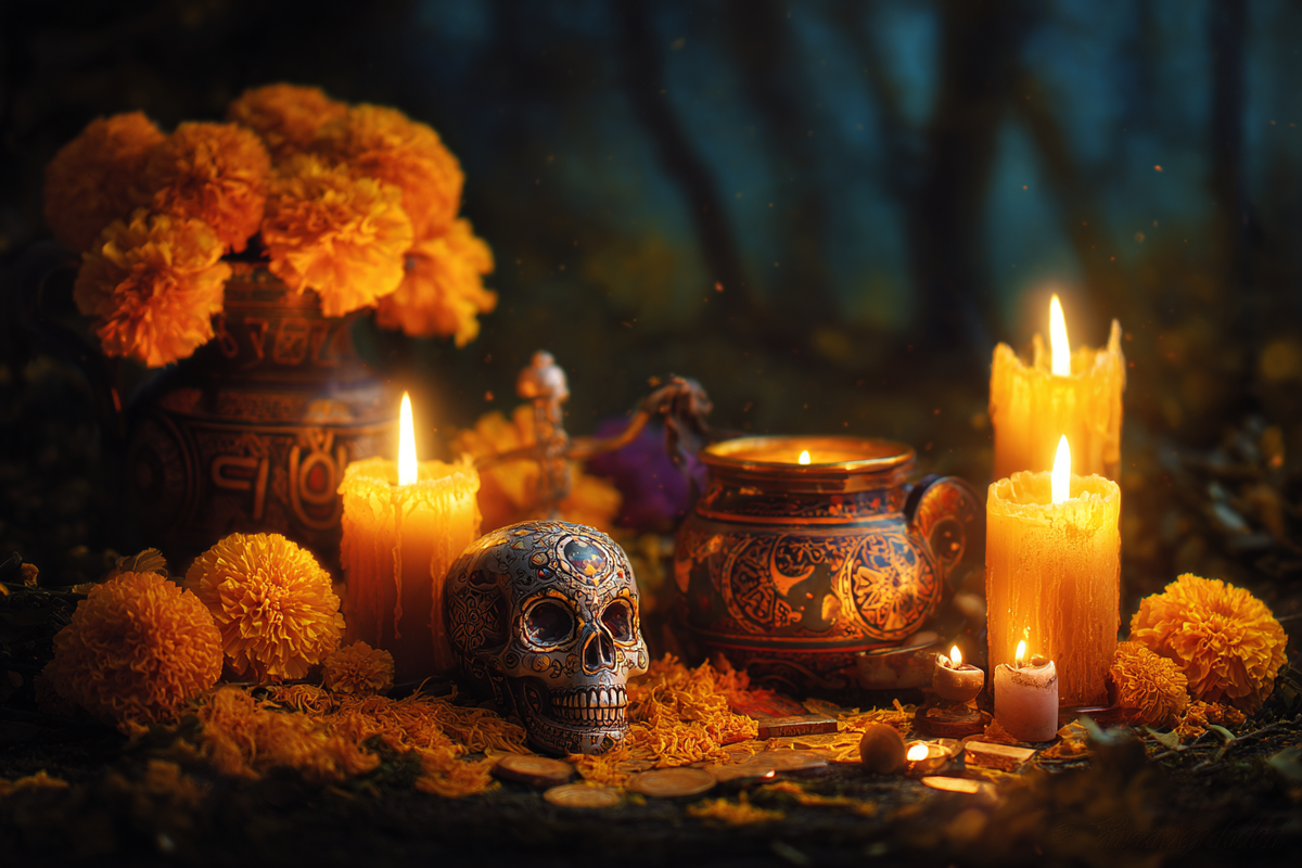 День памяти умерших в Мексике (нейросеть)