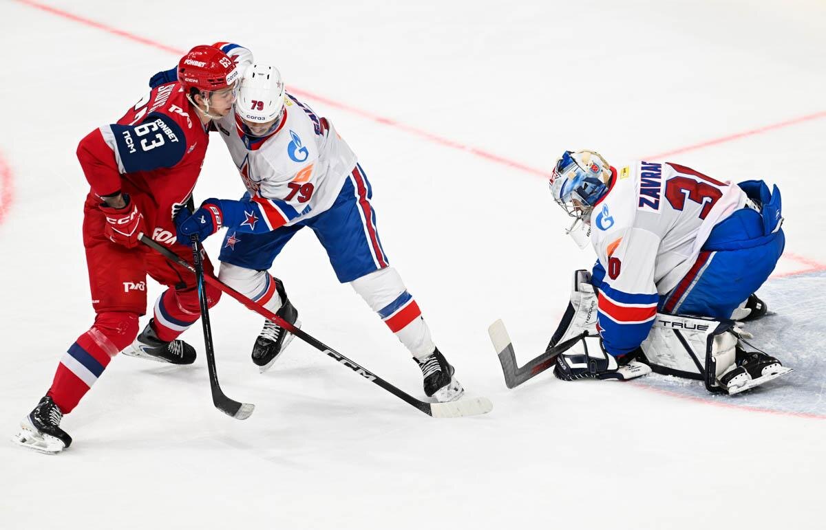    СКА не справился с действующим чемпионом. Фото: соцсети ХК СКА