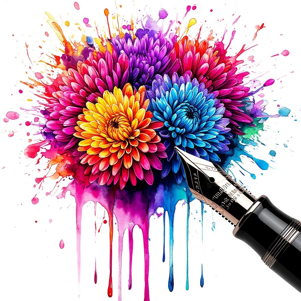 Иллюстрация автора: бал хризантем