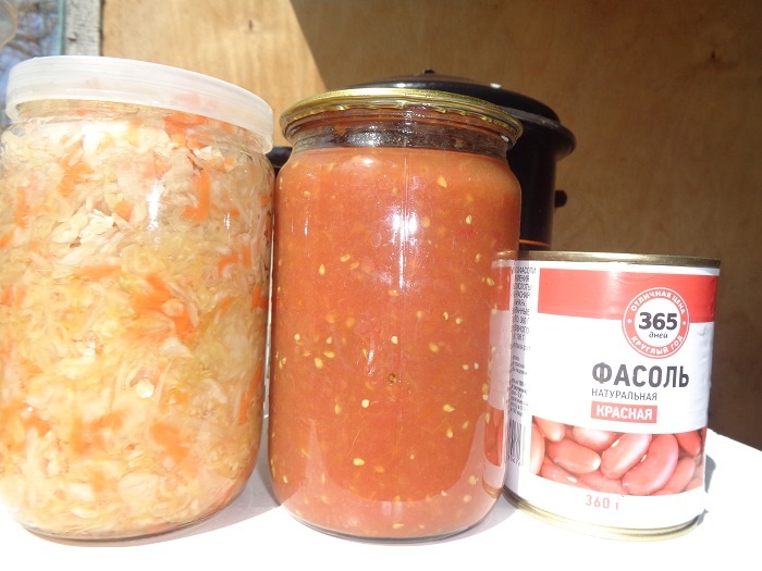 Мой стандартный набор для борща