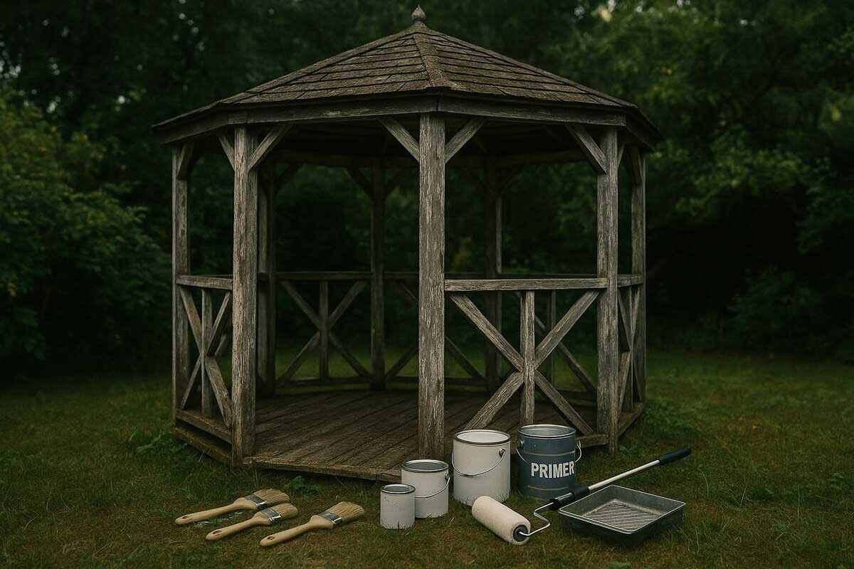 Если не следить за состоянием беседки, желания проводить в ней время будет мало. Источник: нейросеть📷
