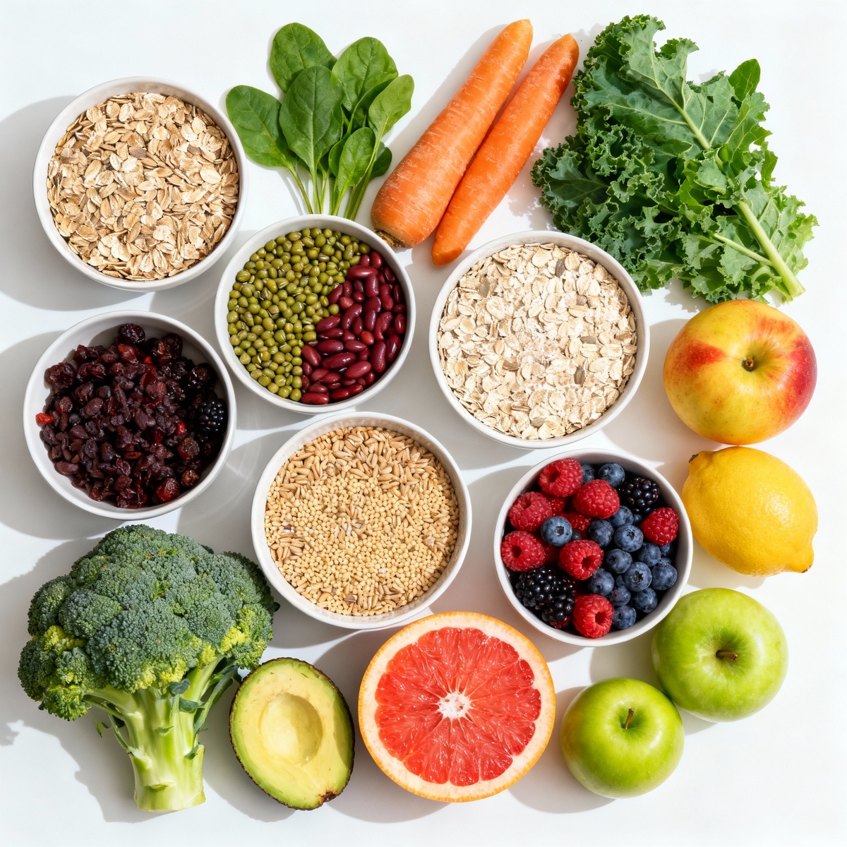 Источники клетчатки - пищевые волокна для здоровья пищеварения
