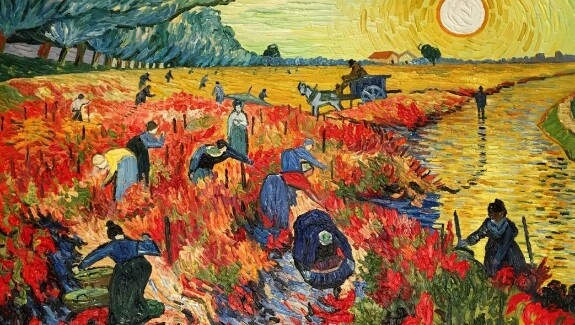 Красные виноградники в Арле