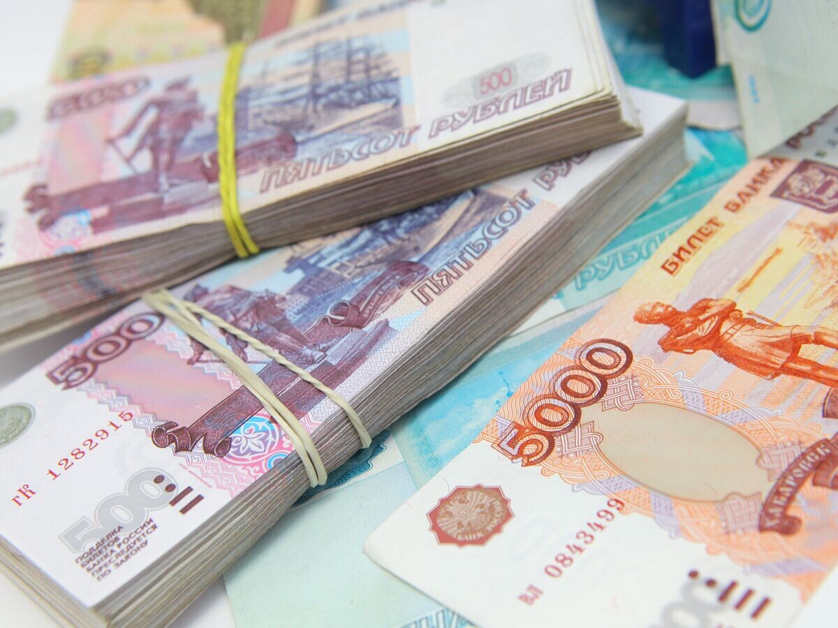    Рублевые купюры разного достоинства.© РИА Новости . Илья Питалев