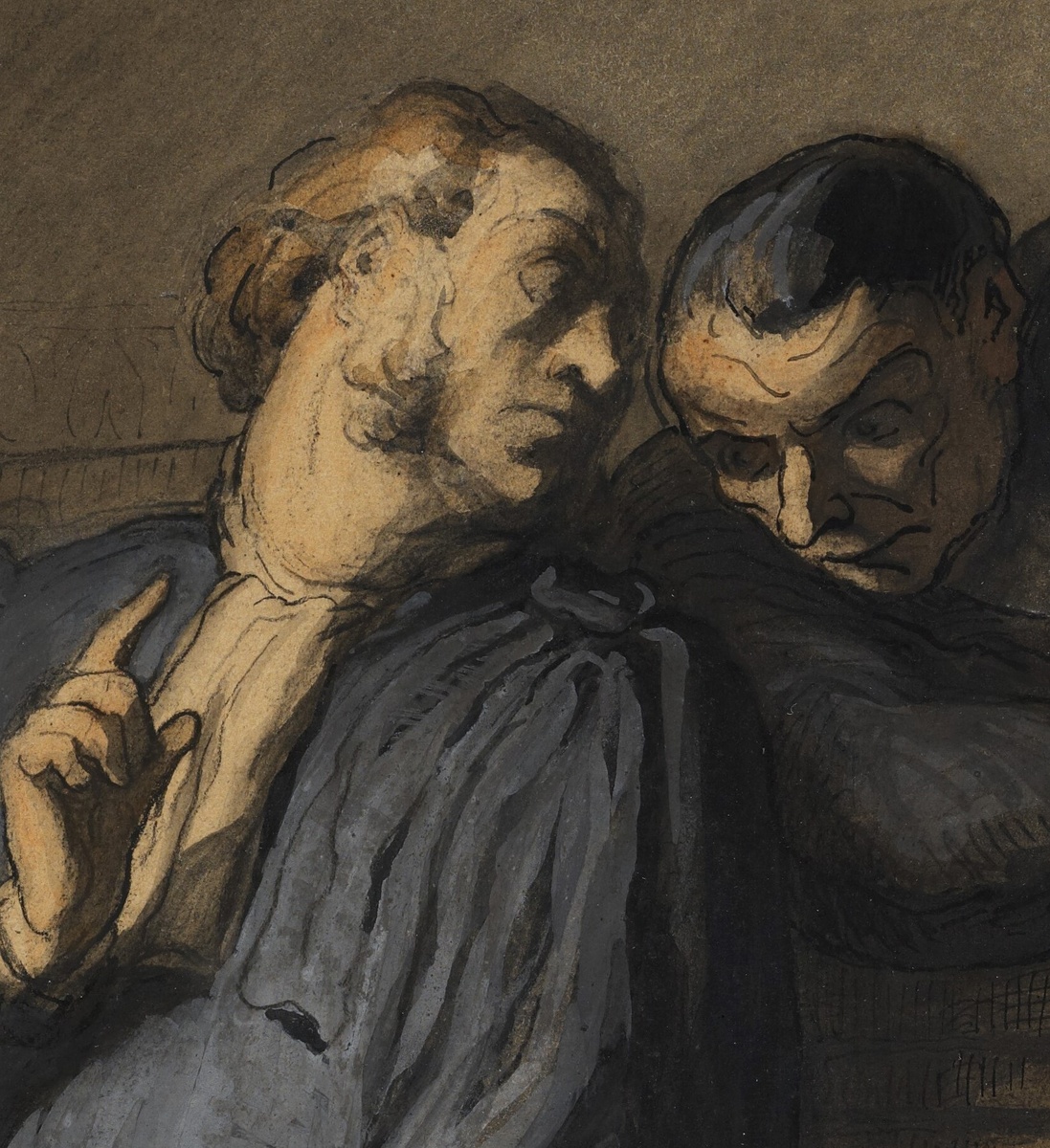 «Уголовное дело» (ок. 1865 г.) Оноре Домье (1808–1879)