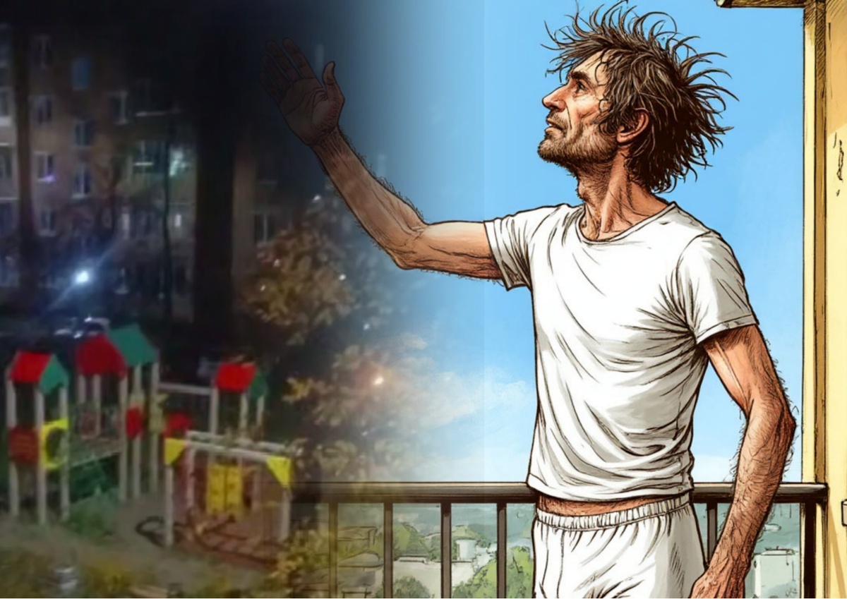 Стоп-кадр видео очевидца, сгенерировано ИИ., 