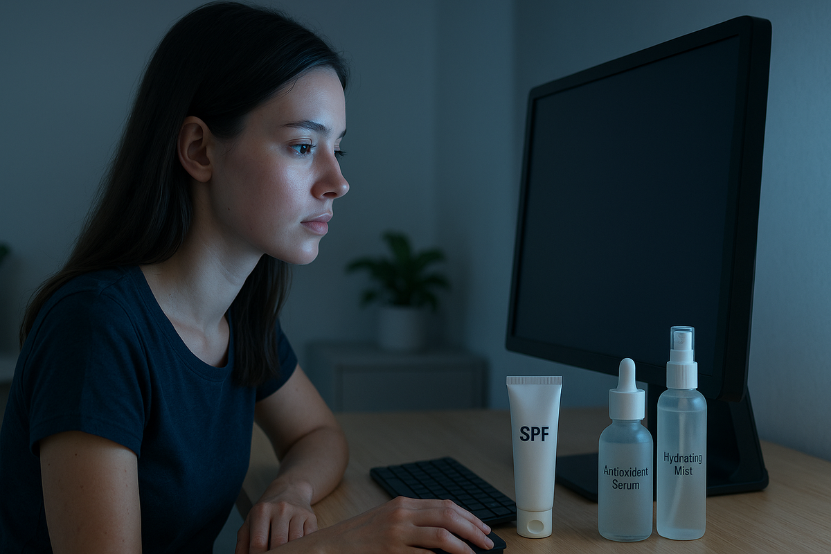 Кожа и компьютер: как защитить лицо, если вы проводите за экраном весь день