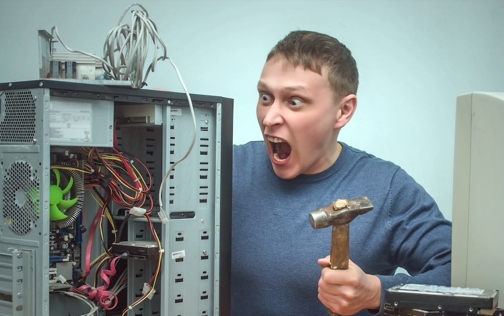 профессиональный сборщик за работой