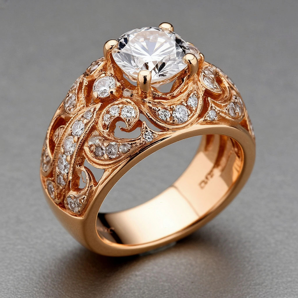 Уникальное обручальное кольцо.