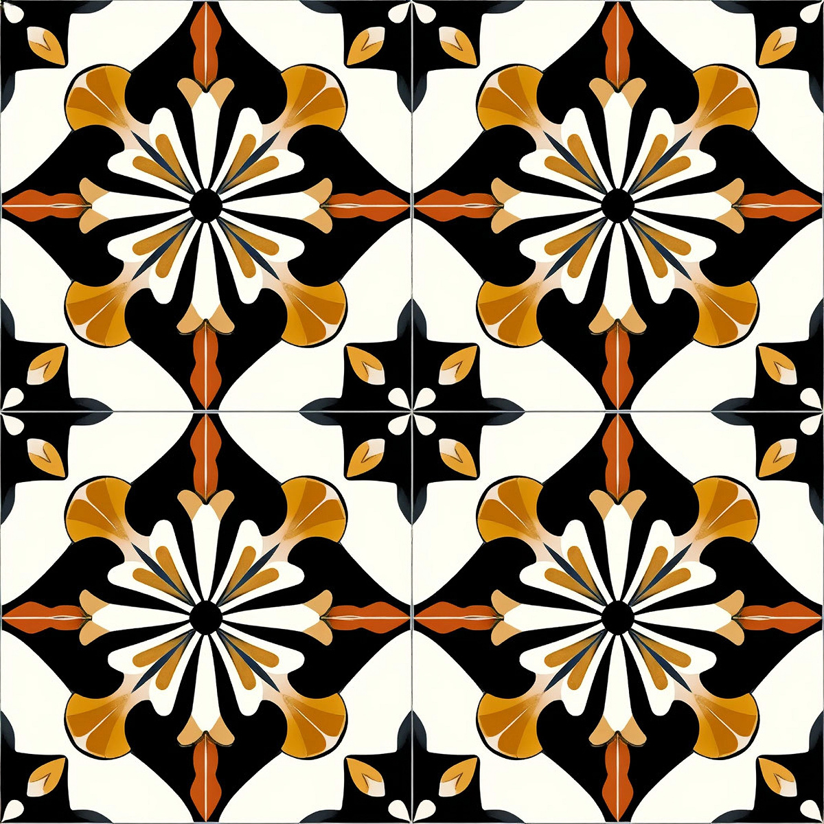 Уникальный узор на керамическую плитку.