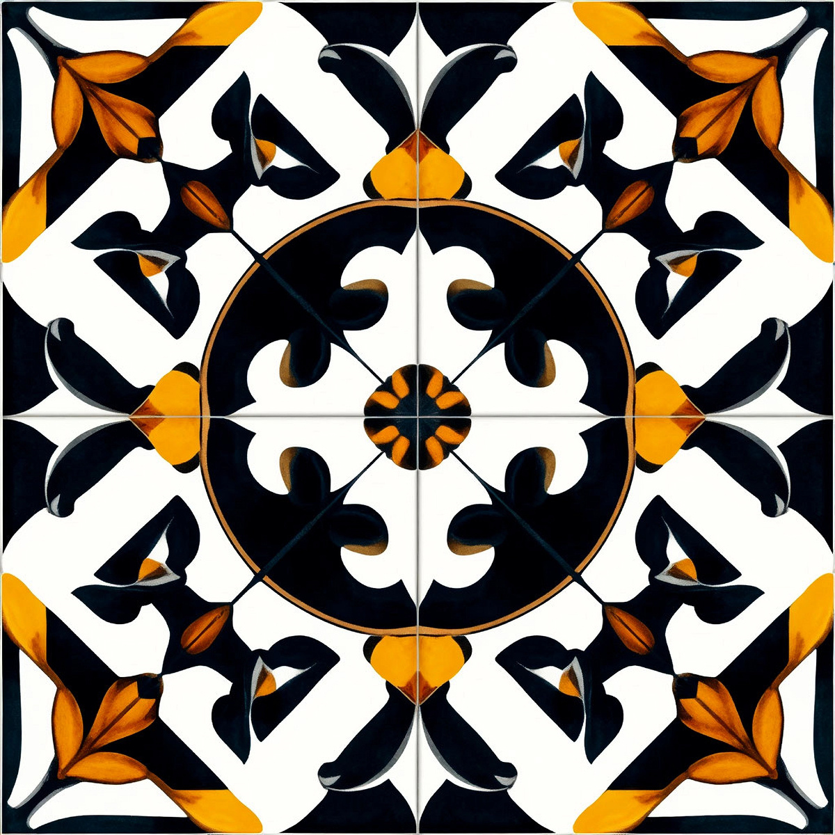 Уникальный узор на керамическую плитку.