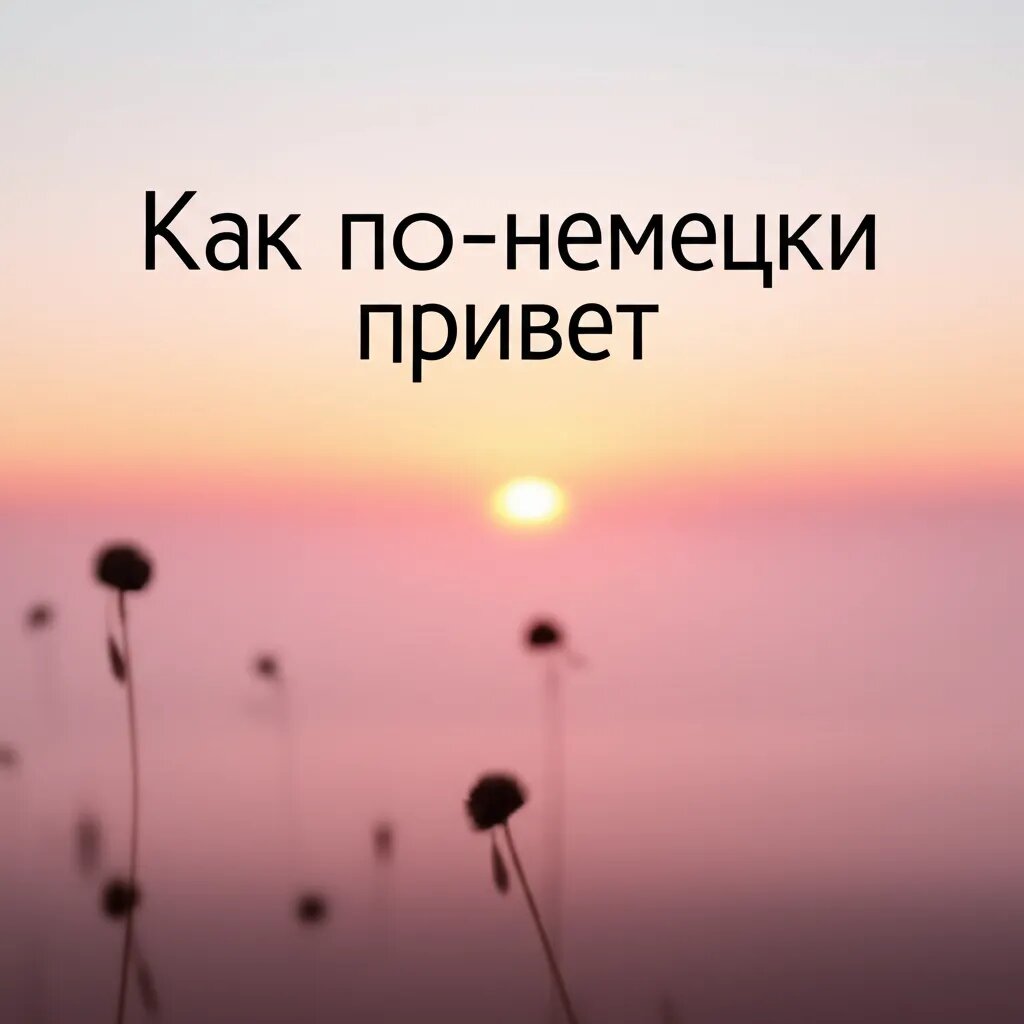    Как по-немецки привет Редакция