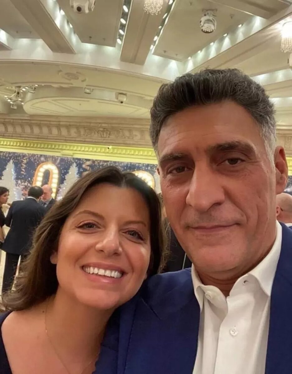    Маргарита Симоньян и Тигран Кеосаян. Источник: t.me/msimonyan