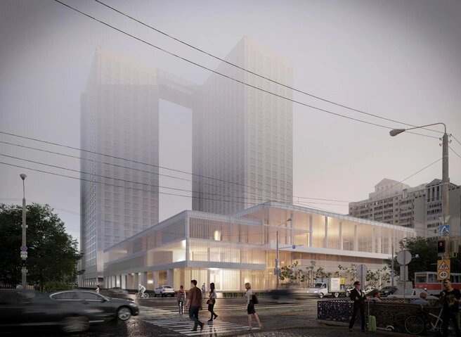 Апартаменты YES Towers в Новосибирске — визуализация комплекса на улице Костычева