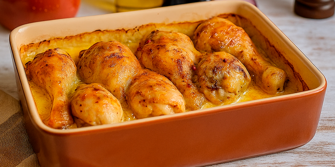 Куриные голени в сливочно-горчичном соусе