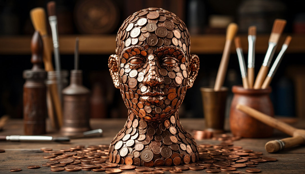 Освобождение от золотого тельца: идол из монет рассыпается на элементарные частицы, которые собираются в простые инструменты — молотки, строящие дома, кисти, создающие искусство, медицинские скальпели. Золото теряет магический ореол и становится просто металлом, в то время как истинная ценность проявляется в виде цветущих садов, детского смеха и сияния глаз.