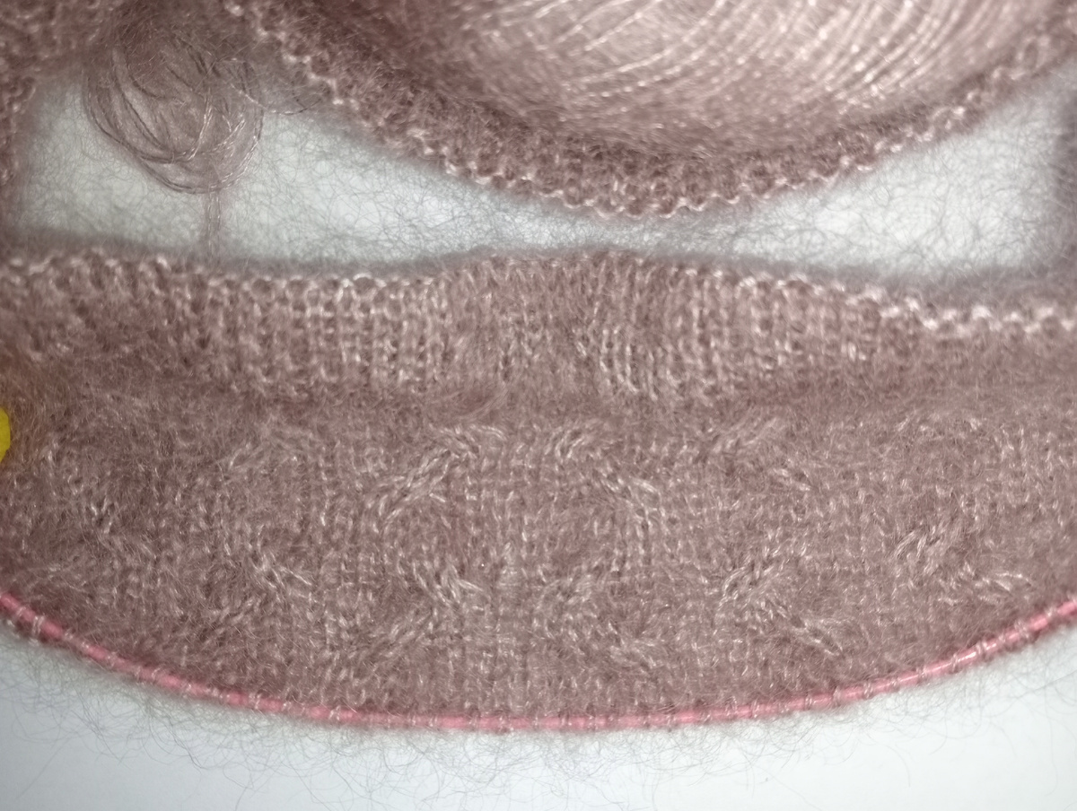 Образец вязания из мохера, фото авторов