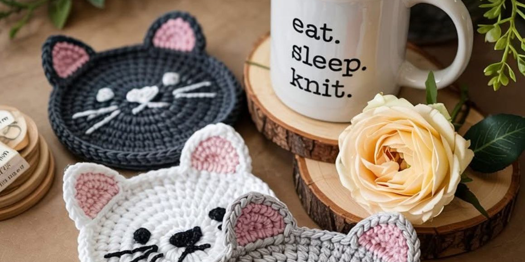 Вязаные миниатюры котиков: создайте свои уникальные украшения!