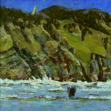 ПресняковаЛ.Д. Байкал. Солнечная обсерватория. 1991г. х., м., 50х50