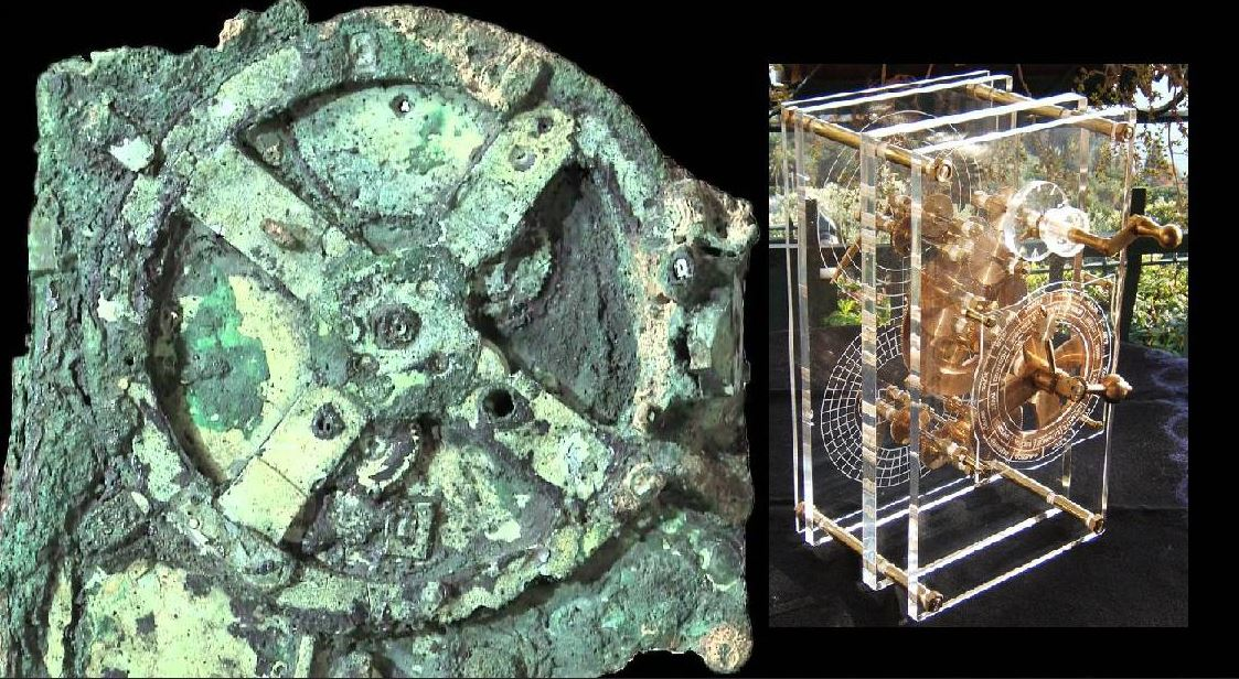  Бронзовые шестерни, пролежавшие на дне моря 2000 лет.