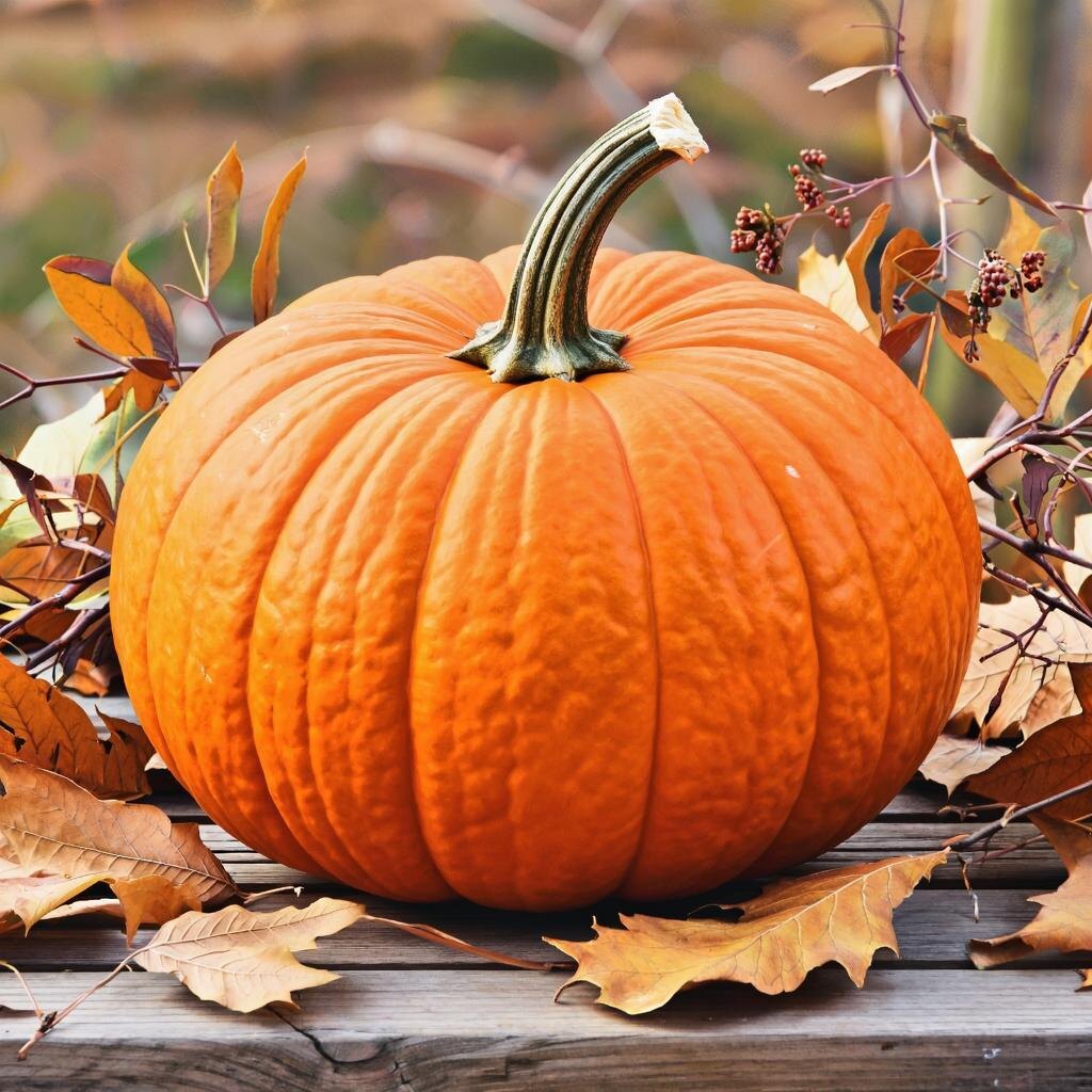 Тыква. Иллюстрация сгенерирована нейросетью