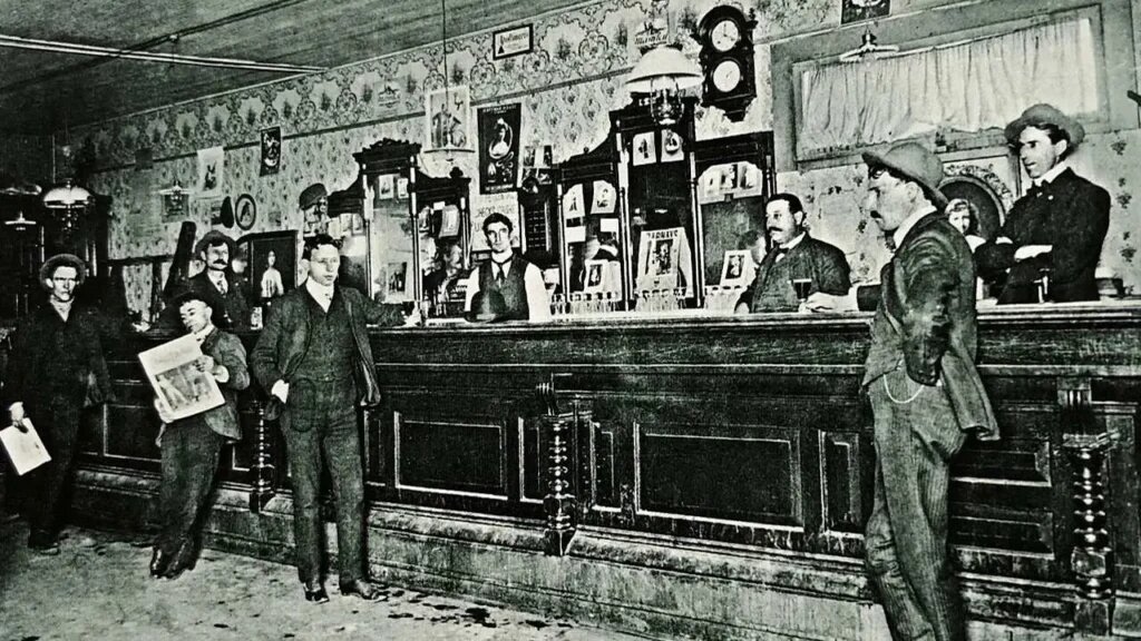 Классическая барная стойка во времена «сухого закона»