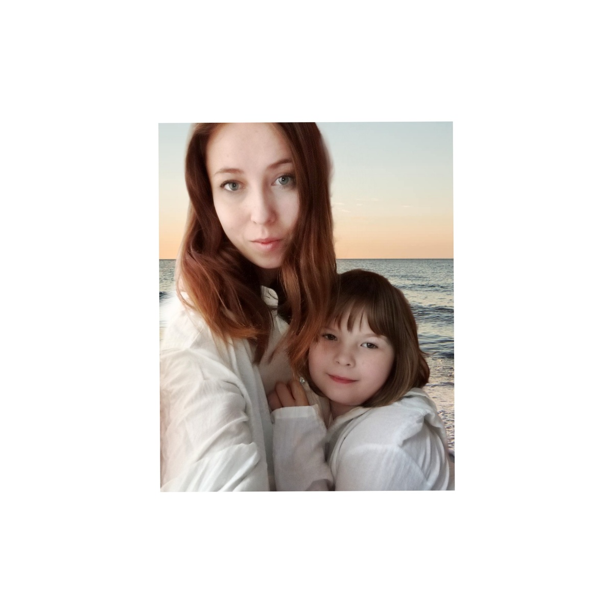 Евгения Саженцева с дочкой Ниночкой 