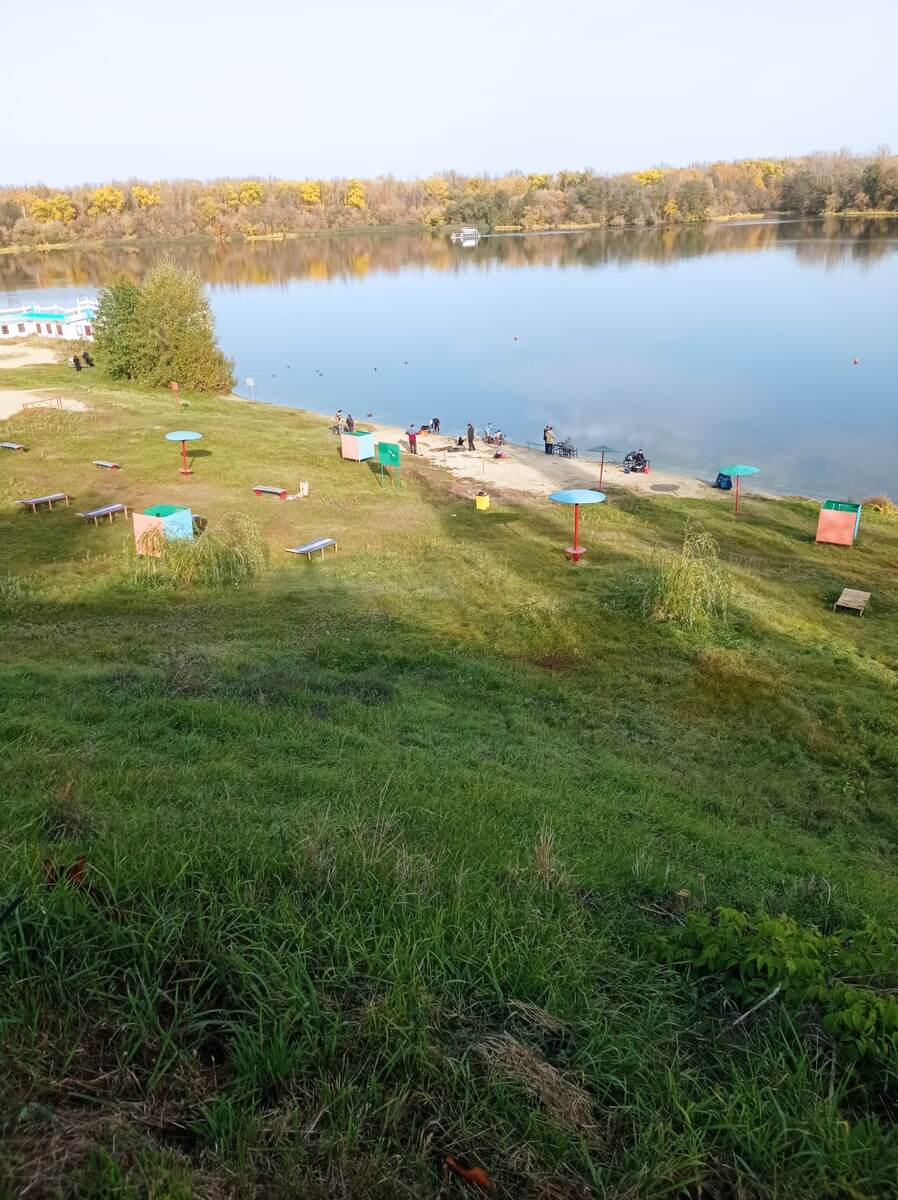 Вид на пляж на Цне