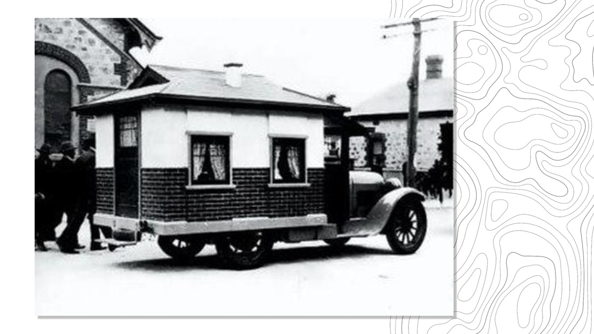 Автодом, построенный
индивидуально для Mr. Keasler
1929 год, США