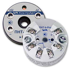 Рис. 1 – Нормирующие преобразователи ПНТ-a-Pro и ПНТ-b-Pro для монтажа в головку термопреобразователей.