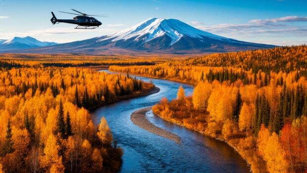    В поисках семьи поднимали авиацию. Не было найдено никаких следов. Фото: Коллаж Царьграда