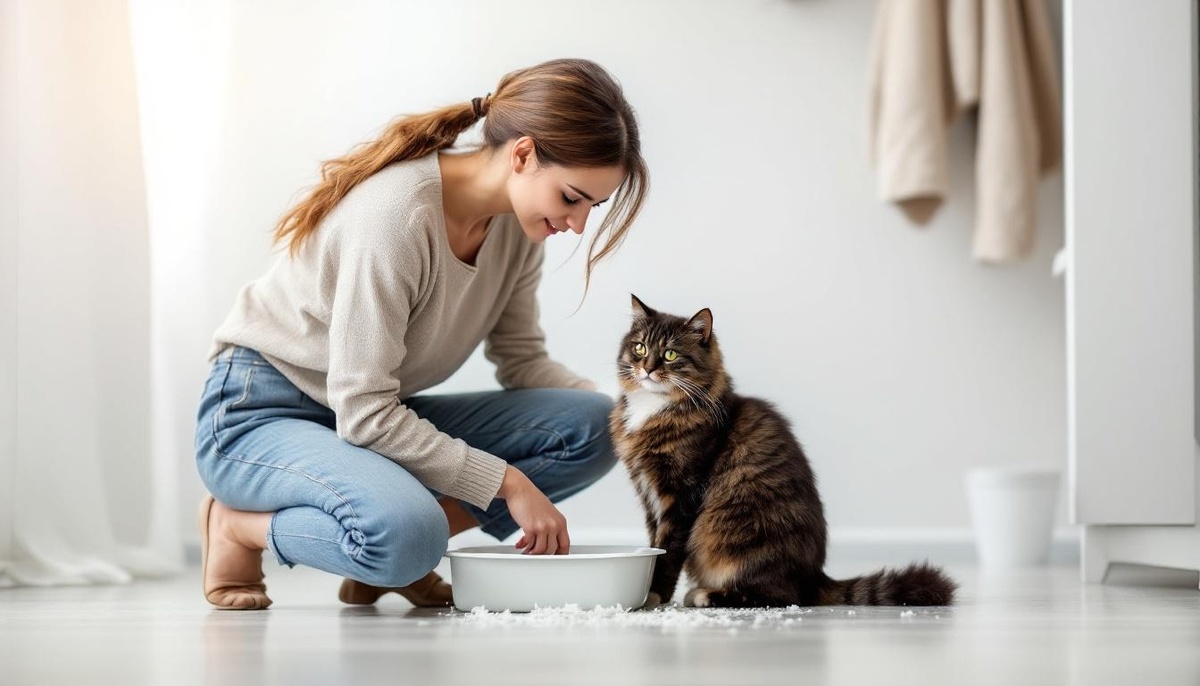 Я прослежу, чтобы ты помыла руки после уборки лотка