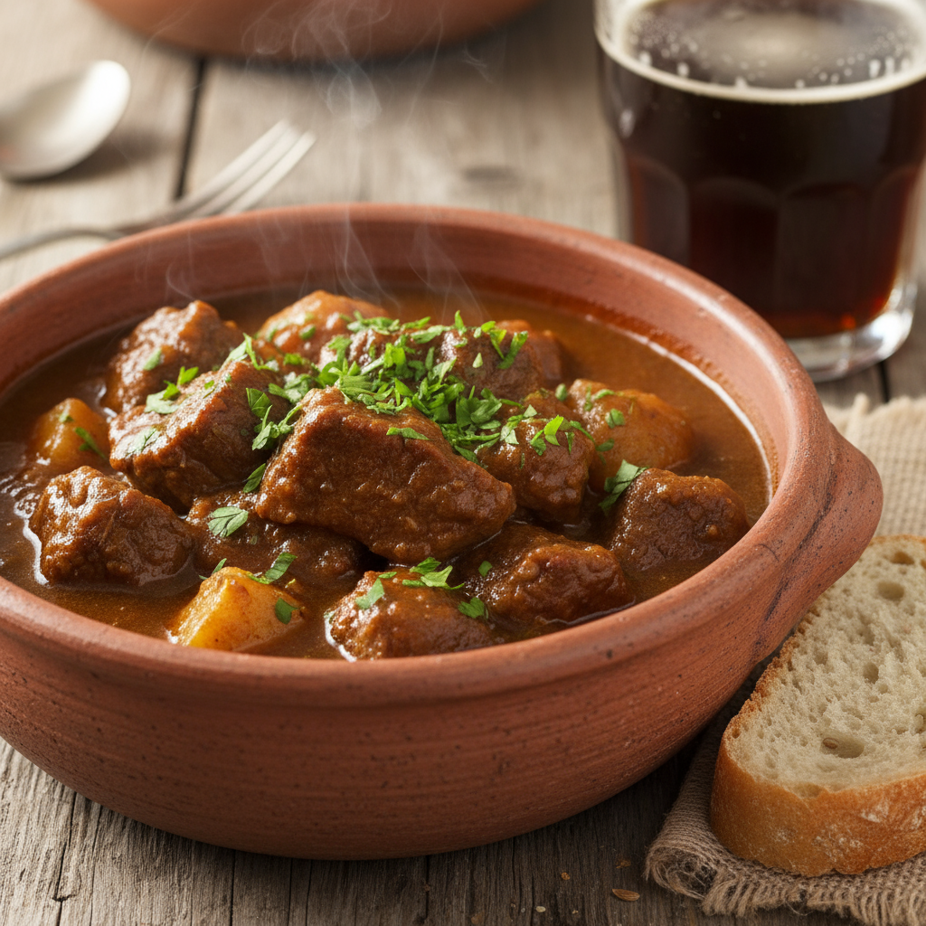 Гуляш с пивным соусом