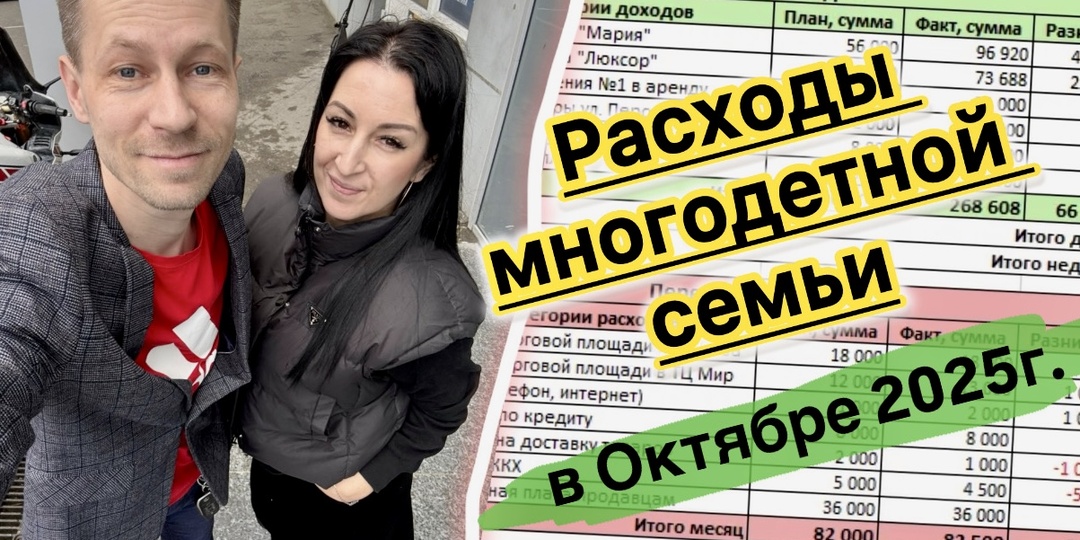 Наши расходы за Октябрь. Перебрали, но выдержали. Вот зачем нужна финподушка.