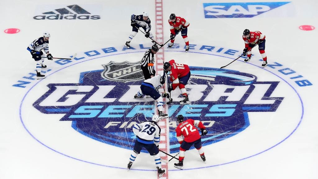 Матч между Флоридой и Виннипегом в рамках Global Series