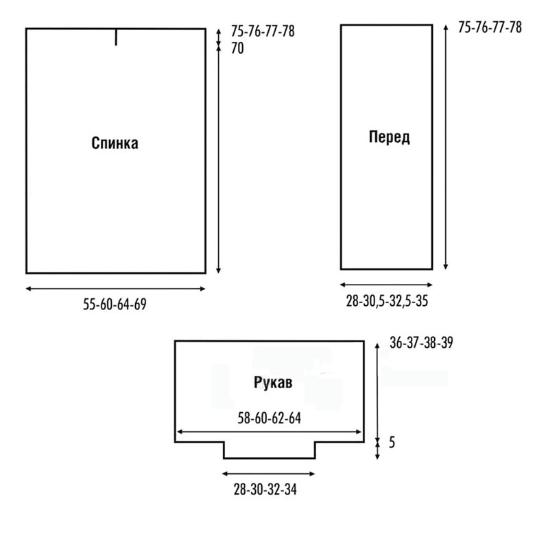 выкройка кардигана
