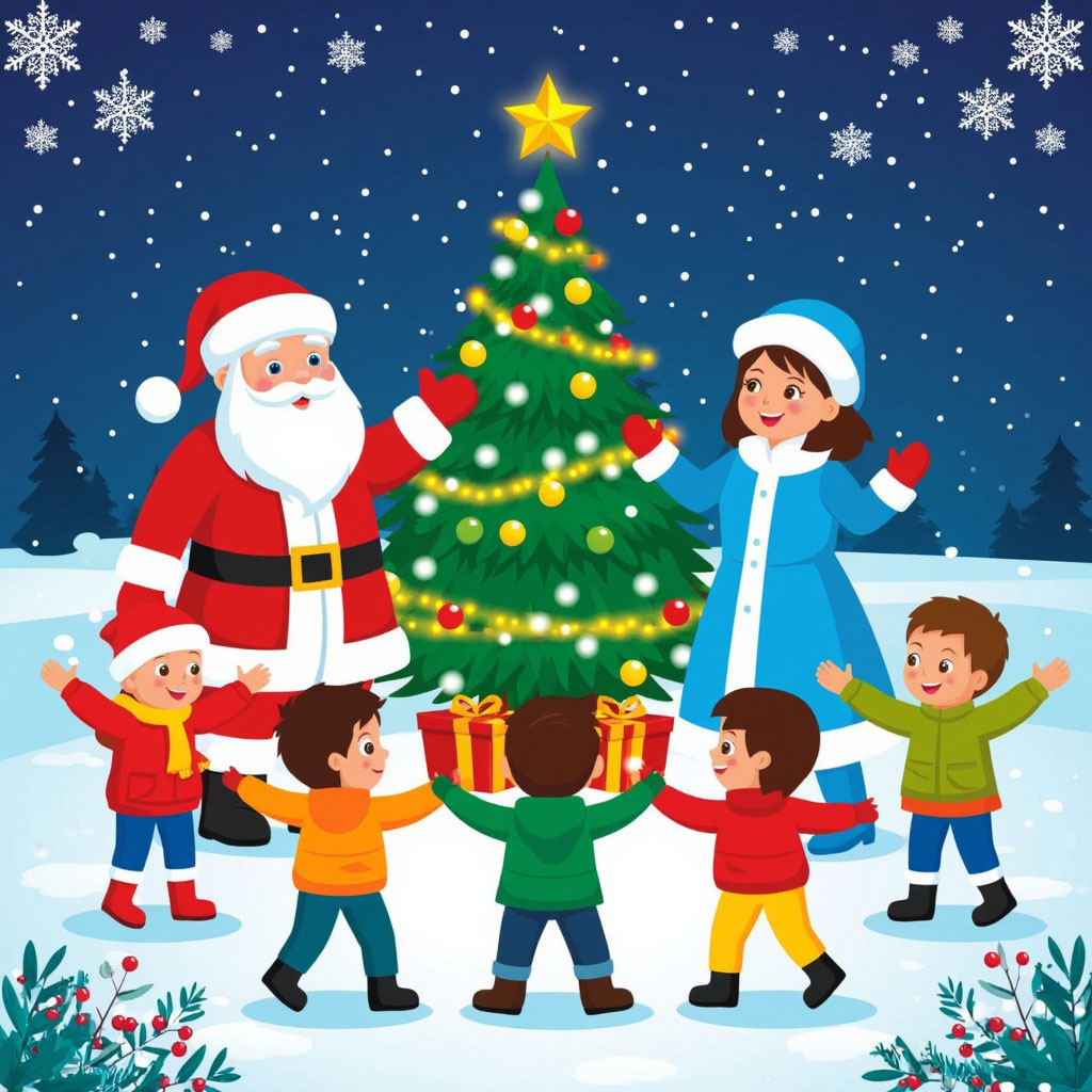 Готовьтесь к хаосу, смеху и магии! Этот сценарий – не просто утренник, а настоящее интерактивное приключение, где ученики 1-4 классов становятся главными героями. Их миссия – спасти Снегурочку, которую похитил прожорливый и вечно голодный Обжорный Ком. Чтобы одержать победу, ребятам предстоит пройти через вихрь безумных конкурсов, отгадать каверзные загадки от говорящего Снеговика, перехитрить вредную, но обаятельную Бабу-Ягу и доказать Деду Морозу, что они самые смелые, ловкие и находчивые. Сценарий насыщен юмором, динамичными играми и моментами, которые вовлекают каждого ребенка, гарантируя незабываемый праздник с 100% уникальным сюжетом.