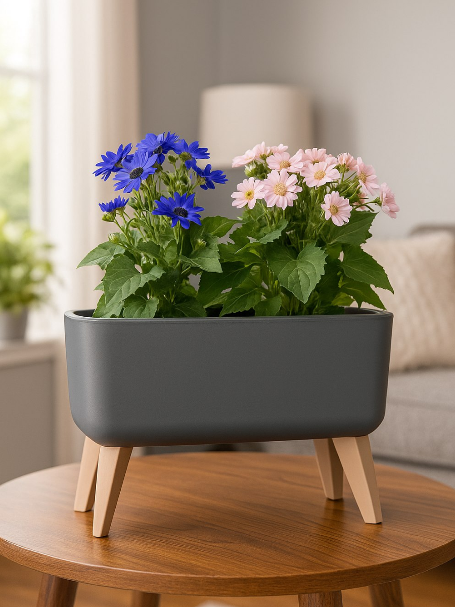 Кашпо ФЛОРИАН овальное высокое 390мм 6,5л от М-пластика