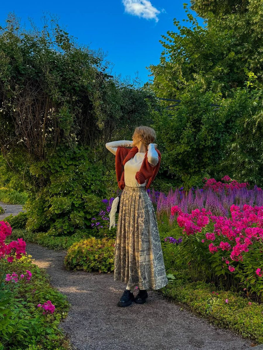 Юбка из ткани Dior от Елены