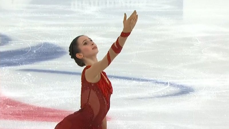    София Дзепка. Скриншот с трансляции Первого канала