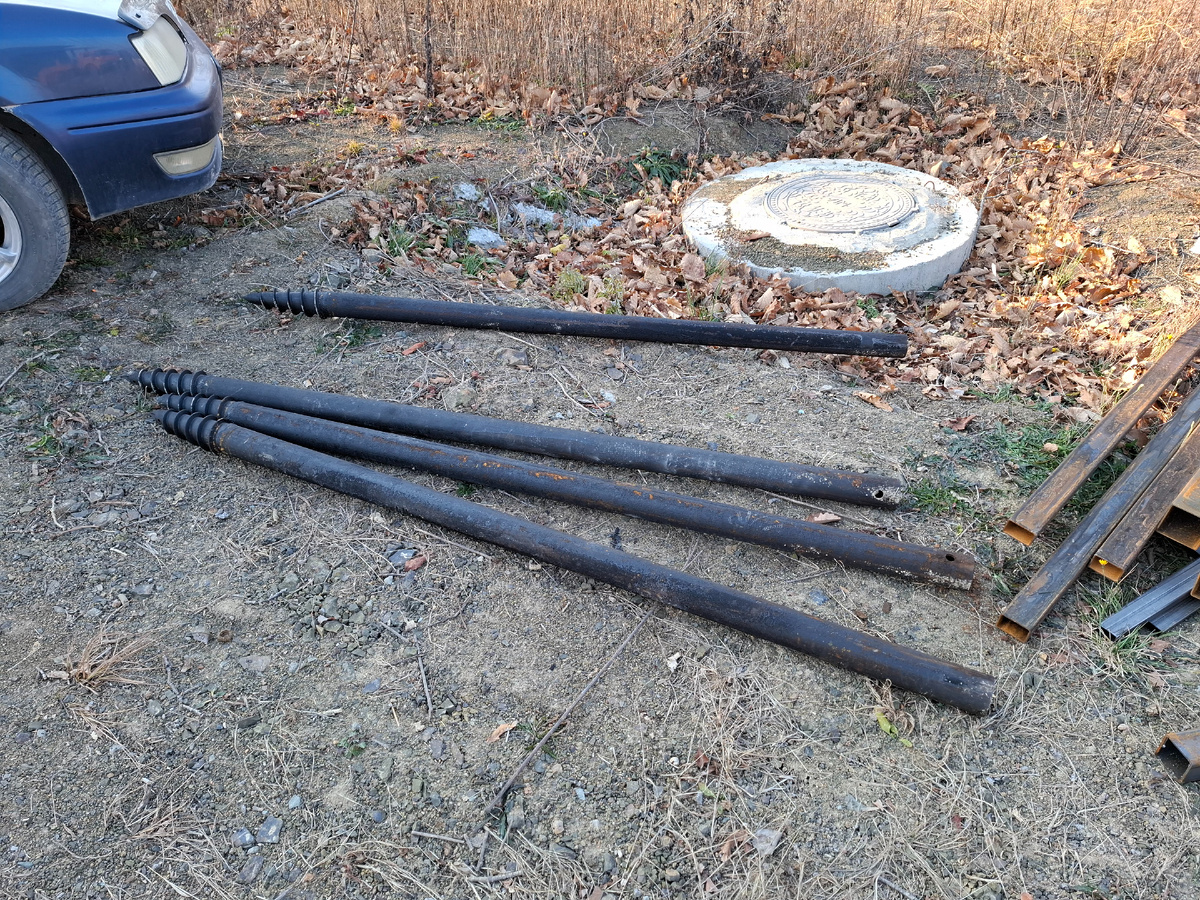 Сваи "Шуруп" 89мм (толщина стенки 6.5мм)