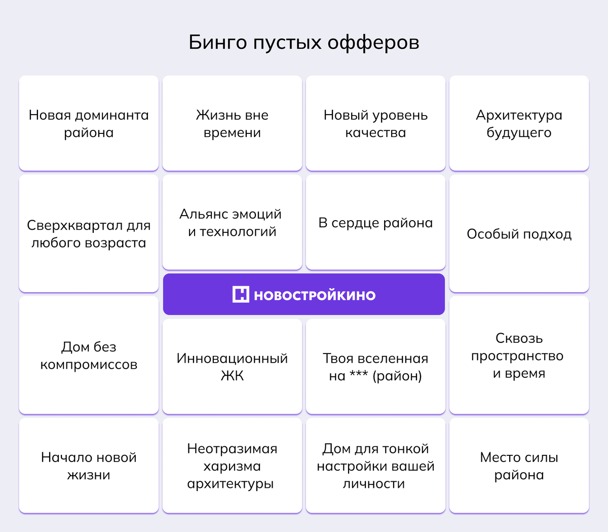 Бинго пустых офферов от застройщика